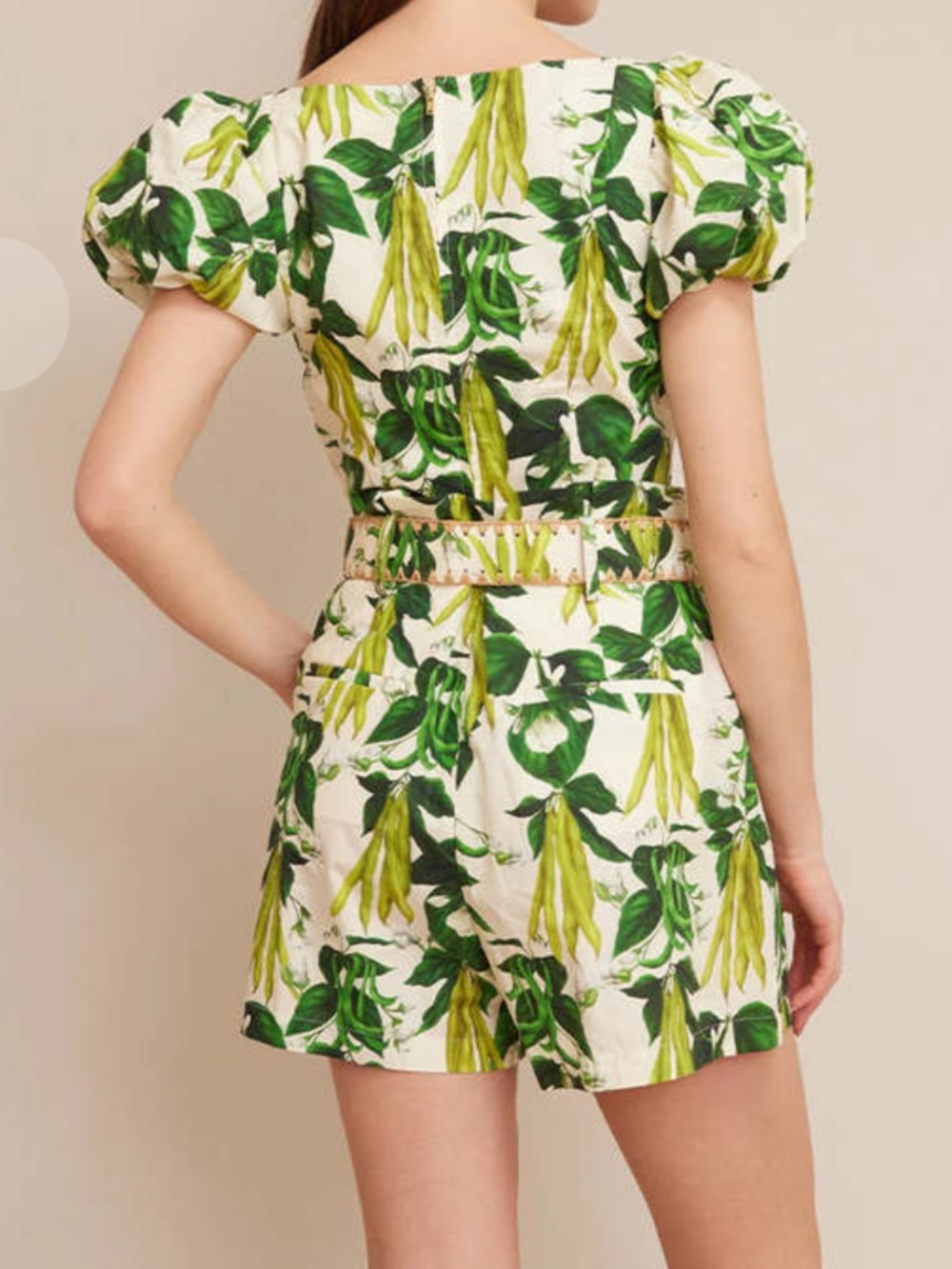 Cara Cara Palmer Floral green tropical  2 pc shorts Set Short Sleeve Sz 2/4 - Picture 4 of 12